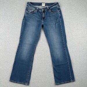 Levi's Jeans Women 10 Blue‎ 545 Low Boot Cut Denim Stretch Low Rise